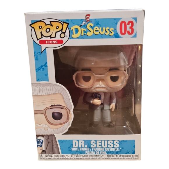 Funko Pop! Icons Vinyl: Dr. Seuss - Dr. Seuss #03 BOX Damage - Picture 9 of 11